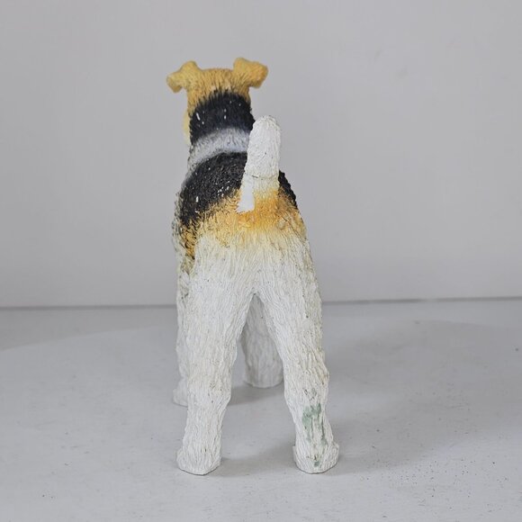 Wire Fox Airedale Terrier Dog Figurine Resin Collectible Animal Decor *AS IS FLA - Picture 5 of 10